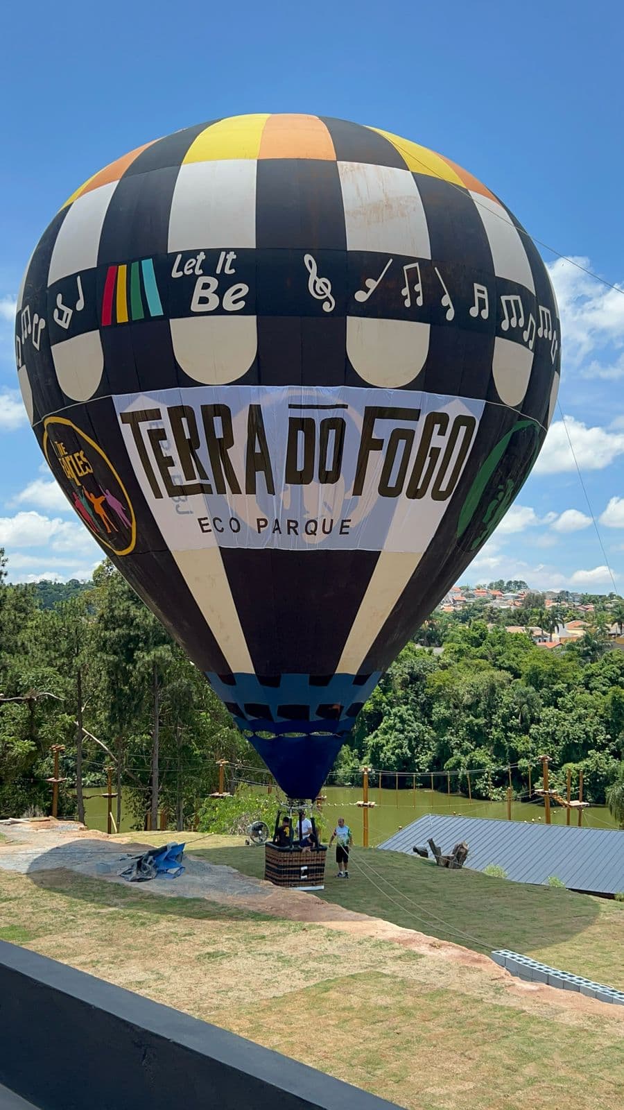 Balão com Faixas Promocionais