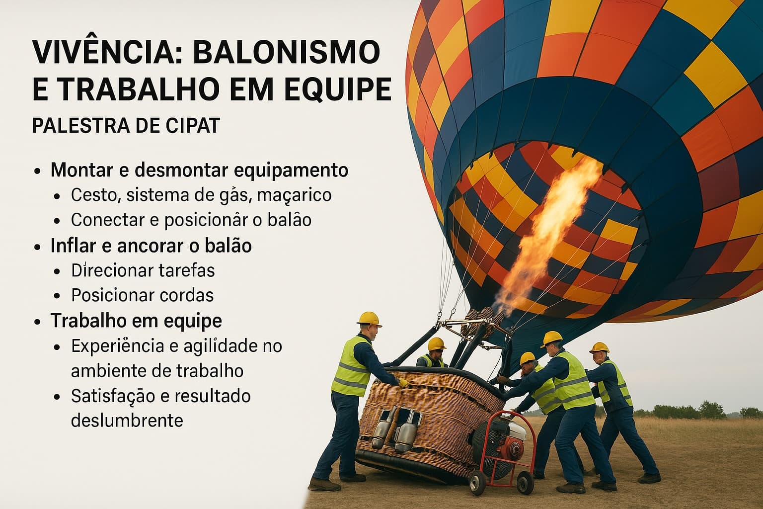 Palestra Vivencial com Balão de Ar Quente